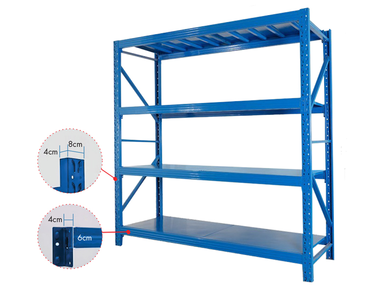 4 Tier Boltless Steel Rack with Metal Shelves for Sale