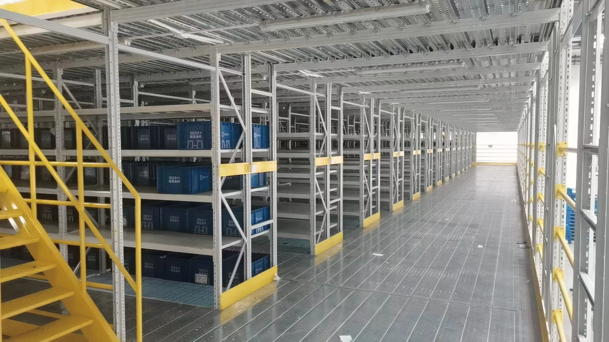 BYD Automative Mezzanine floor racking system Project Image 4