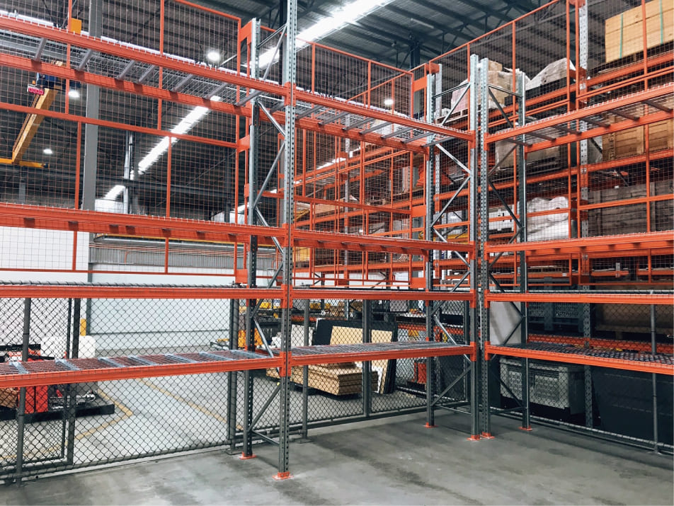 Teardrop Pallet Racking 4 tier